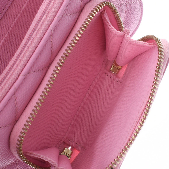 Chanel Matelasse Infinity Mini Pink Gold hardware Grained Calfskin Chain Wallet - Picture 9 of 10